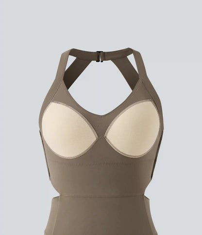 Halara UltraSculpt™ Tummy Control Bootcut Training Jumpsuit with Pockets-Easy Peezy Edition