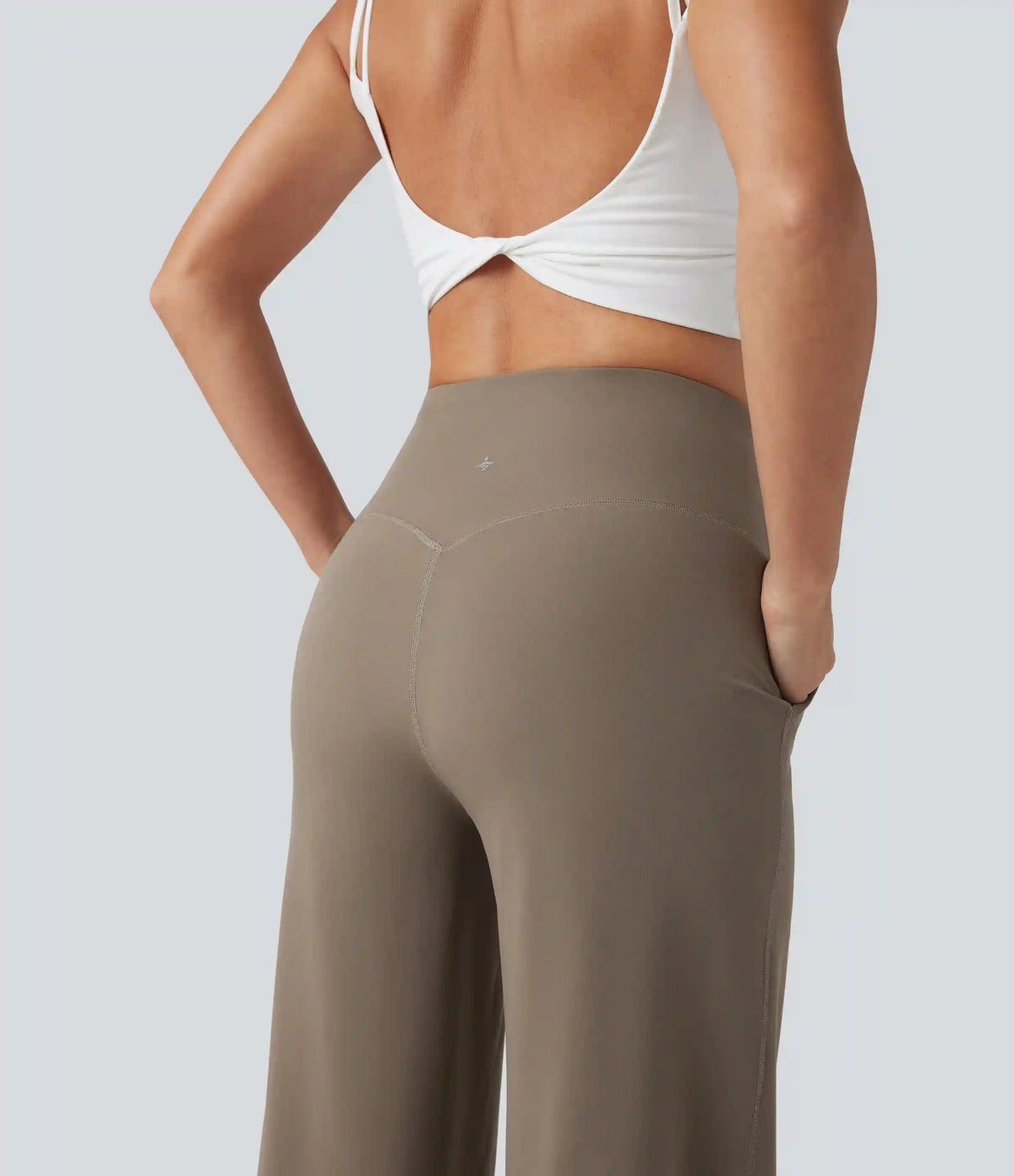 Halara UltraSculpt™ High Waisted Tummy Control Wide Leg Yoga Pants with Pockets