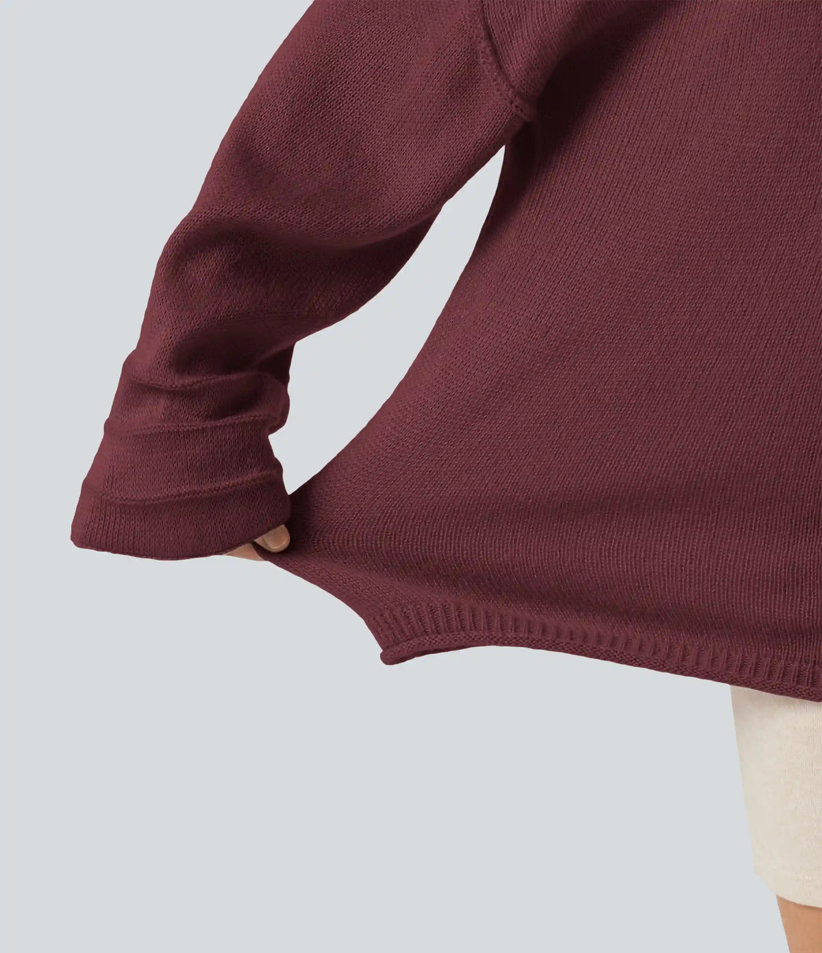 V Neck Long Sleeve Casual Sweater
