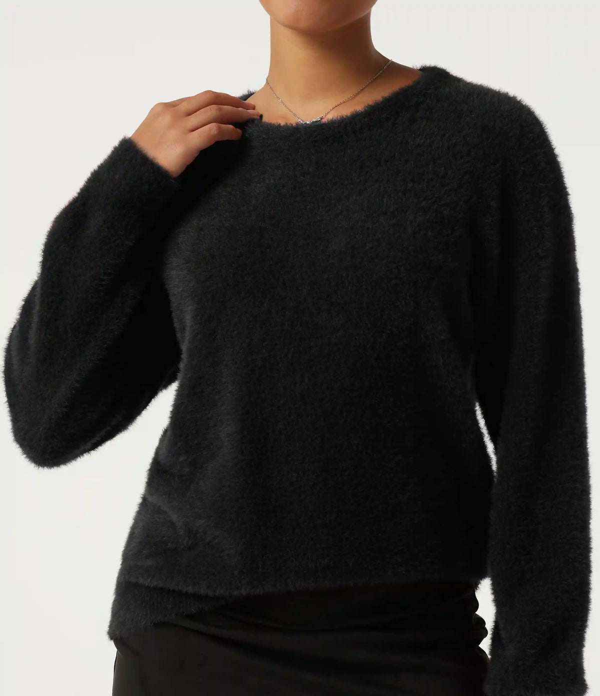 Round Neck Long Sleeve Casual Sweater