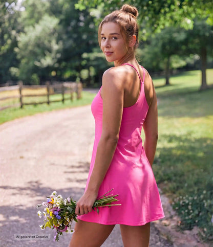 Softlyzero™ Plush Backless Active Dress-Easy Peezy Edition DD-F