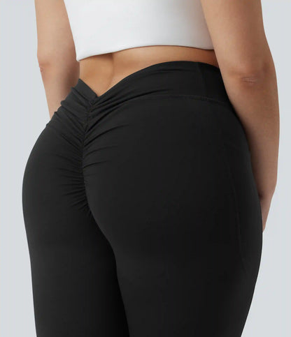 Plus Size Halara UltraSculpt™ High Waisted Tummy Control Butt Lifting Ruched Yoga Leggings with Pockets
