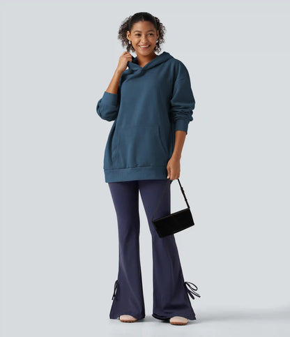 Hooded Long Sleeve Fleece Casual Sweatshirt