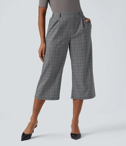 Halara Flex™ High Waisted Bootcut Houndstooth Work Pants with Pockets