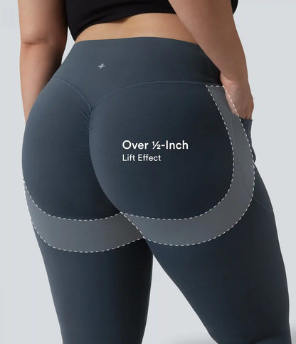 Halara UltraSculpt™ High Waisted Scrunch Butt Lifting Tummy Control Pocket Shaping Training Plus Size Leggings