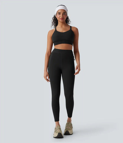 SpeedWave™ High Waisted Loop Quick Dry Hiking Leggings with Pockets