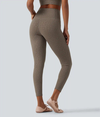 Halara UltraSculpt™ Leopard Print High Waisted Tummy Control Yoga Leggings with Pockets