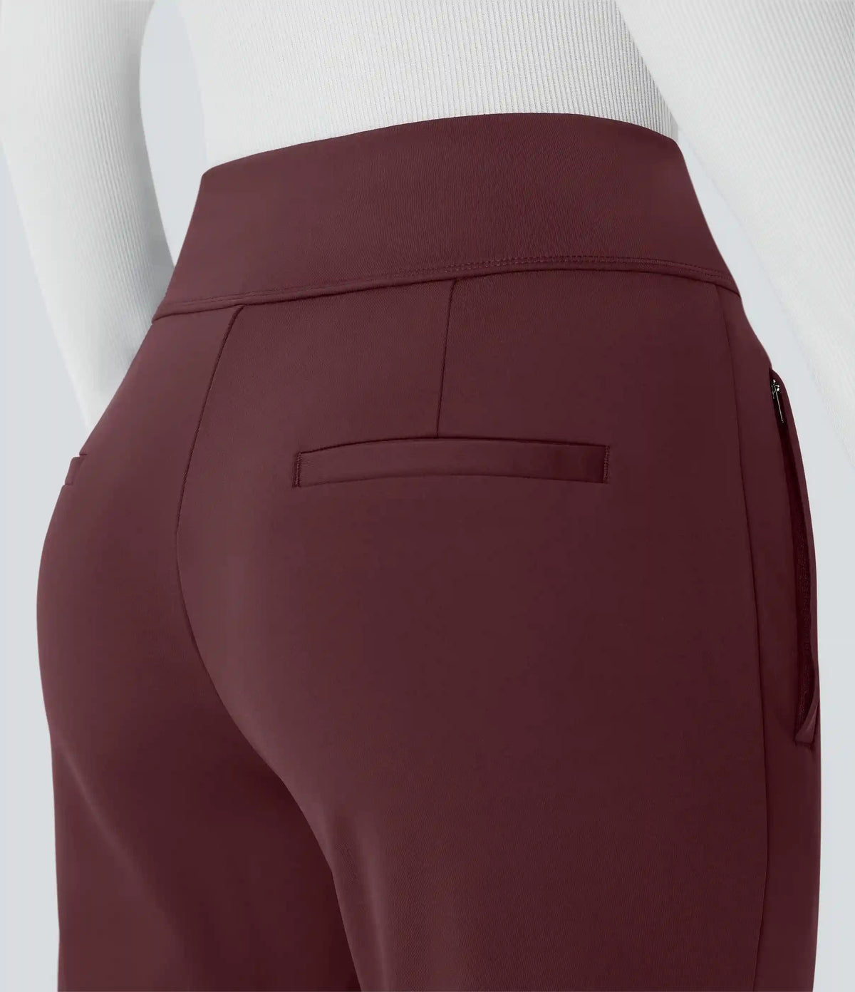 Halara Flex™ DayStretch Mid Rise Side Zipper Pocket Work Flare Pants