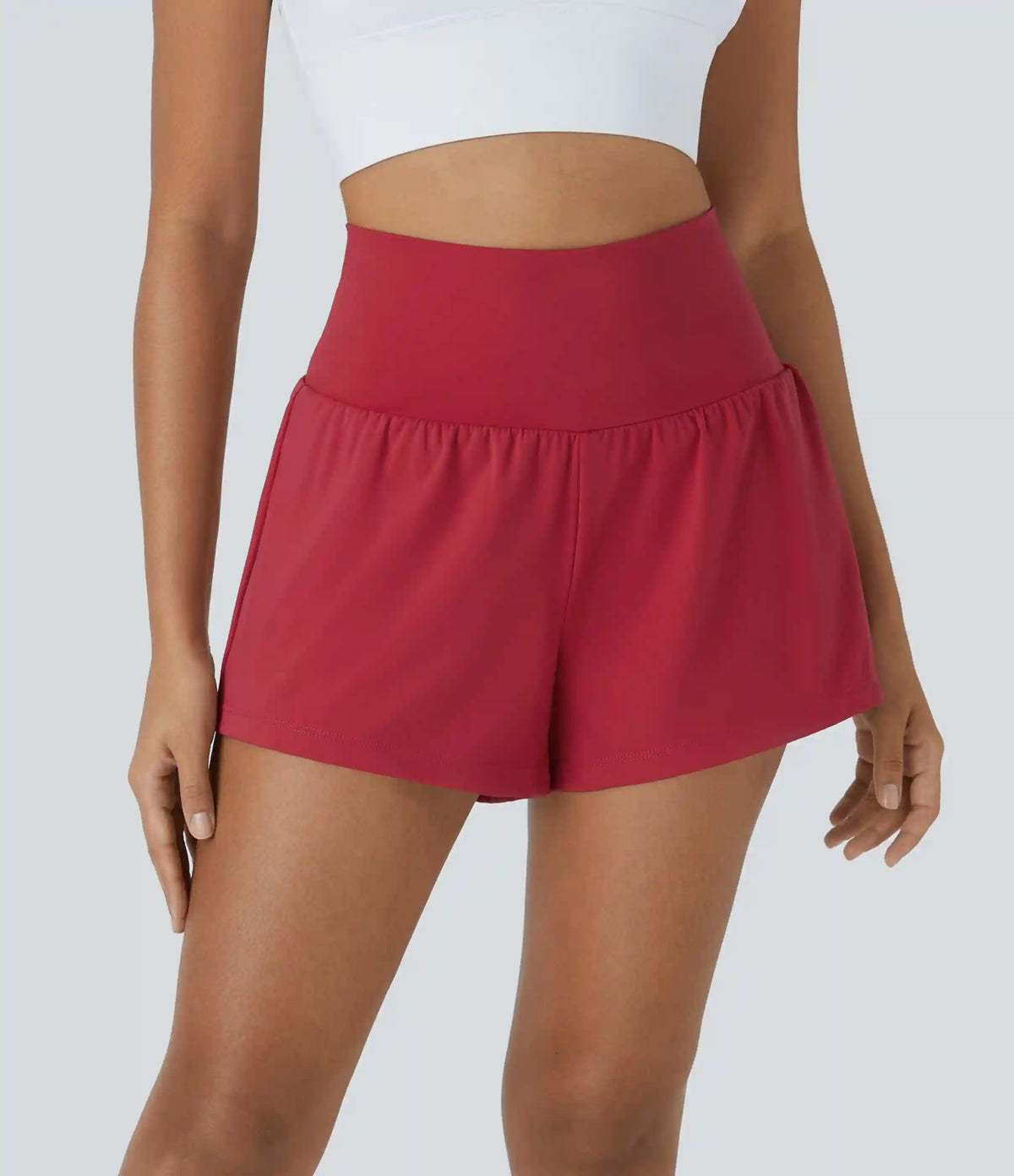 SoftlyZero™ Airy Super High Waisted 2-in-1 InstantCool Yoga Shorts with Pockets