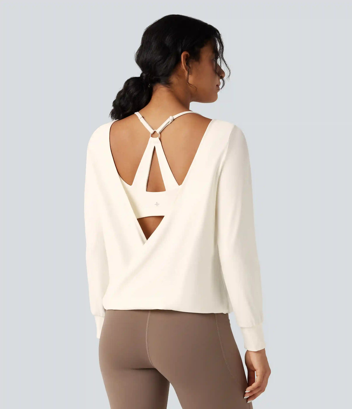 SoftlyZero™ Airy Cut-out Back 2-Piece Yoga Sports Top