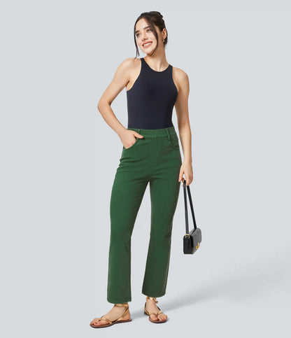 Halara Flex™ High Waisted Pockets Colorful Casual Bootcut Jeans