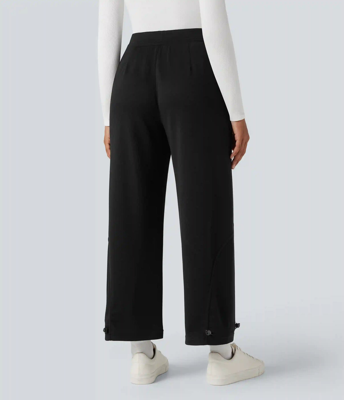 High Waisted Casual Pants with Pockets