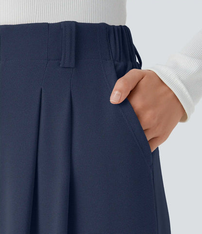 Halara Flex™ High Waisted Pocket Wide Leg Waffle Work Pants