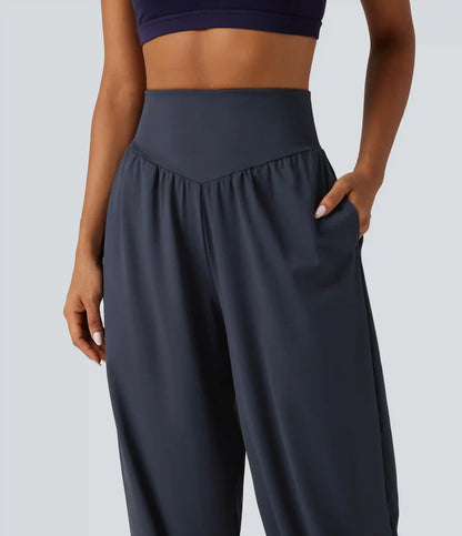Super High Waisted Yoga Joggers with Pockets