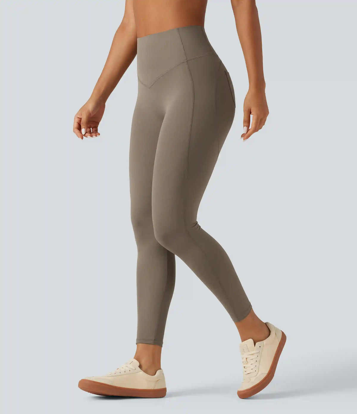 Halara UltraSculpt™ High Waisted Tummy Control Ruched Yoga Leggings with Pockets