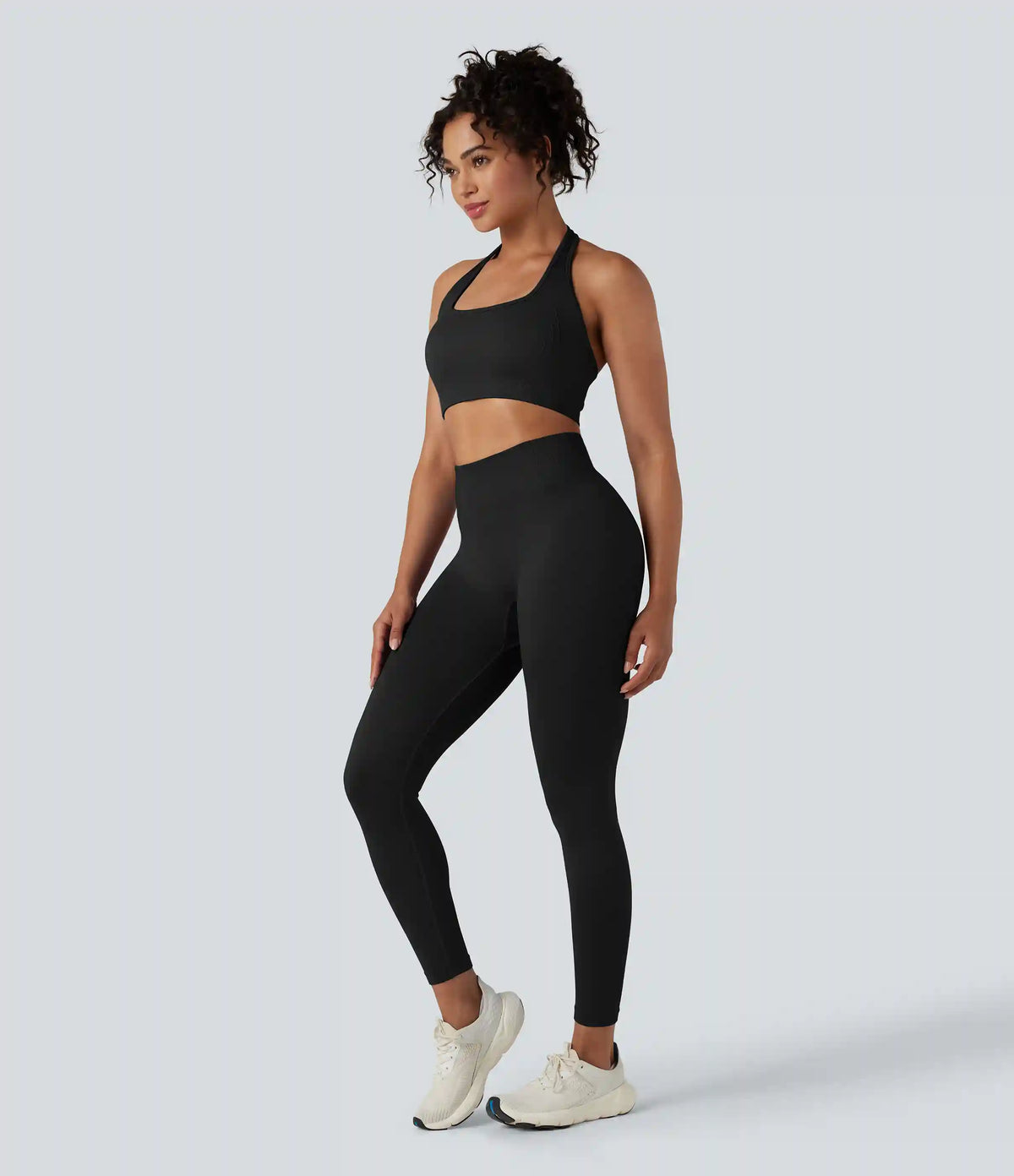 OneForm Seamless Flow Low Support Halter Yoga Sports Bra