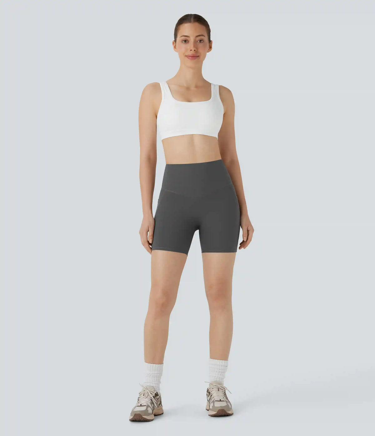 Halara UltraSculpt™ High Waisted Butt Lifting Tummy Control Pocket Shaping Training Biker Shorts 5''