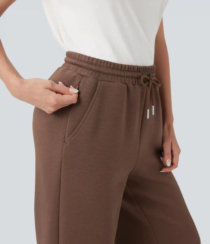 SpacerTek™ Mid Rise Drawstring Casual Joggers with Pockets