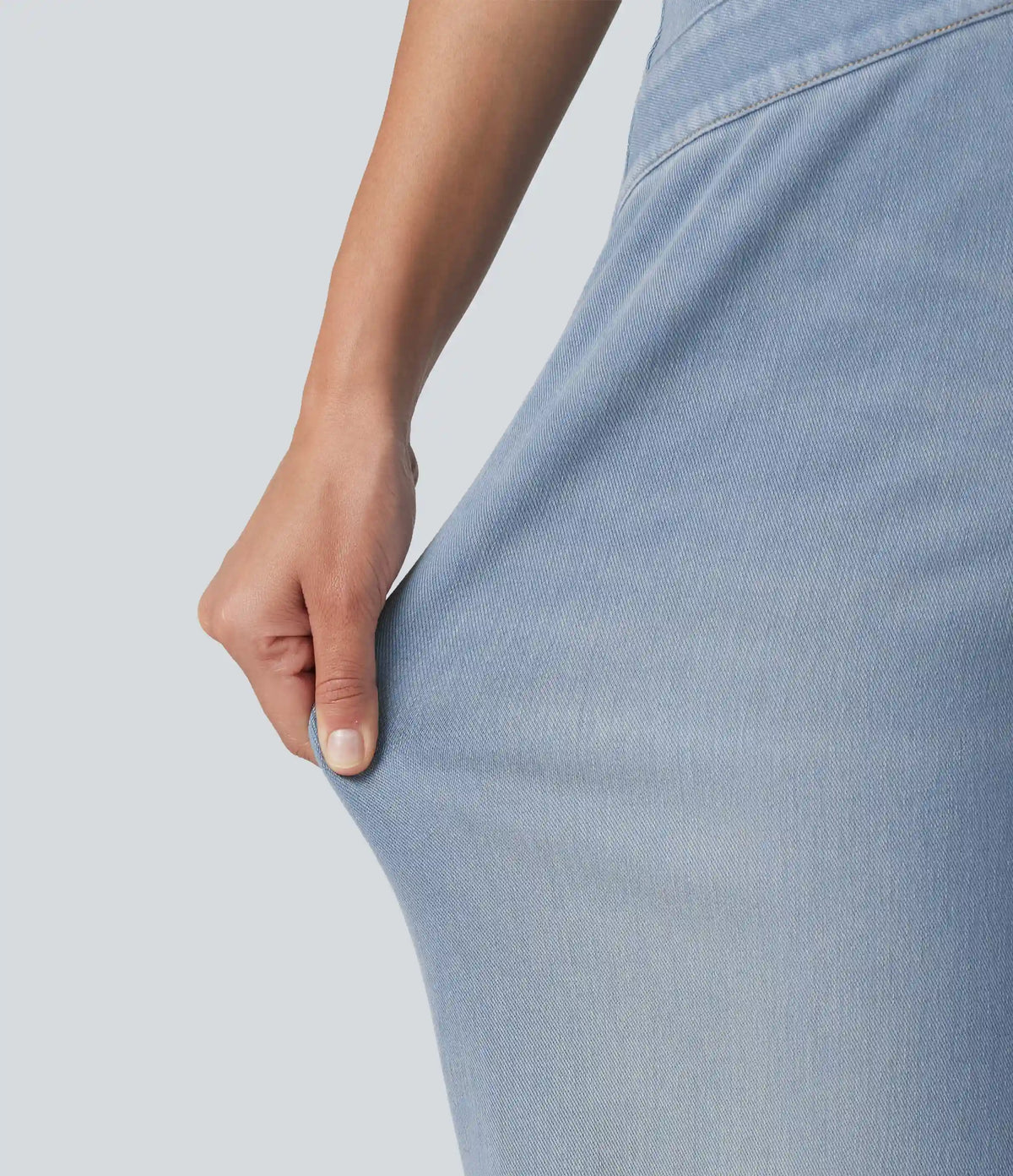 Halara Flex™ High Waisted Crossover Bootcut Casual Jeans with Pockets
