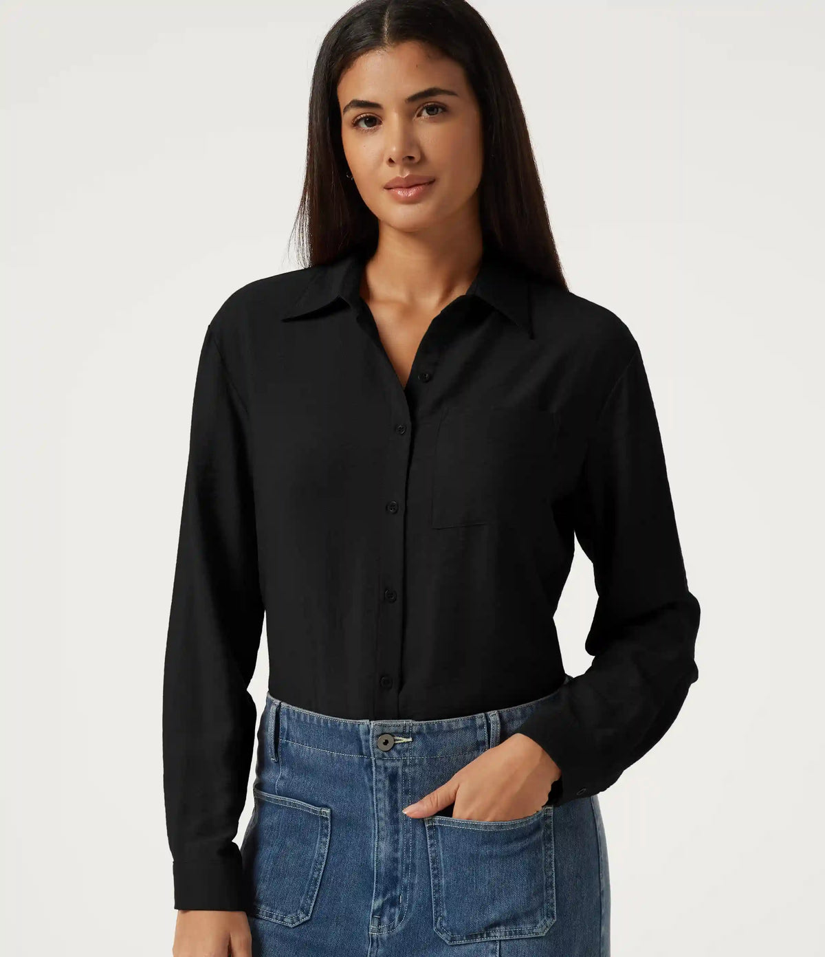 Long Sleeve Work Shirt with Pocket