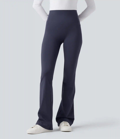 Patitoff™ 2.0 Pet Hair Resistant High Waisted Tummy Control Bootcut Casual Pants with Pockets