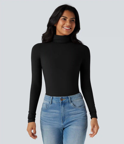 Halara HeatCore Turtleneck Long Sleeve Thumb Hole Casual Warming Top