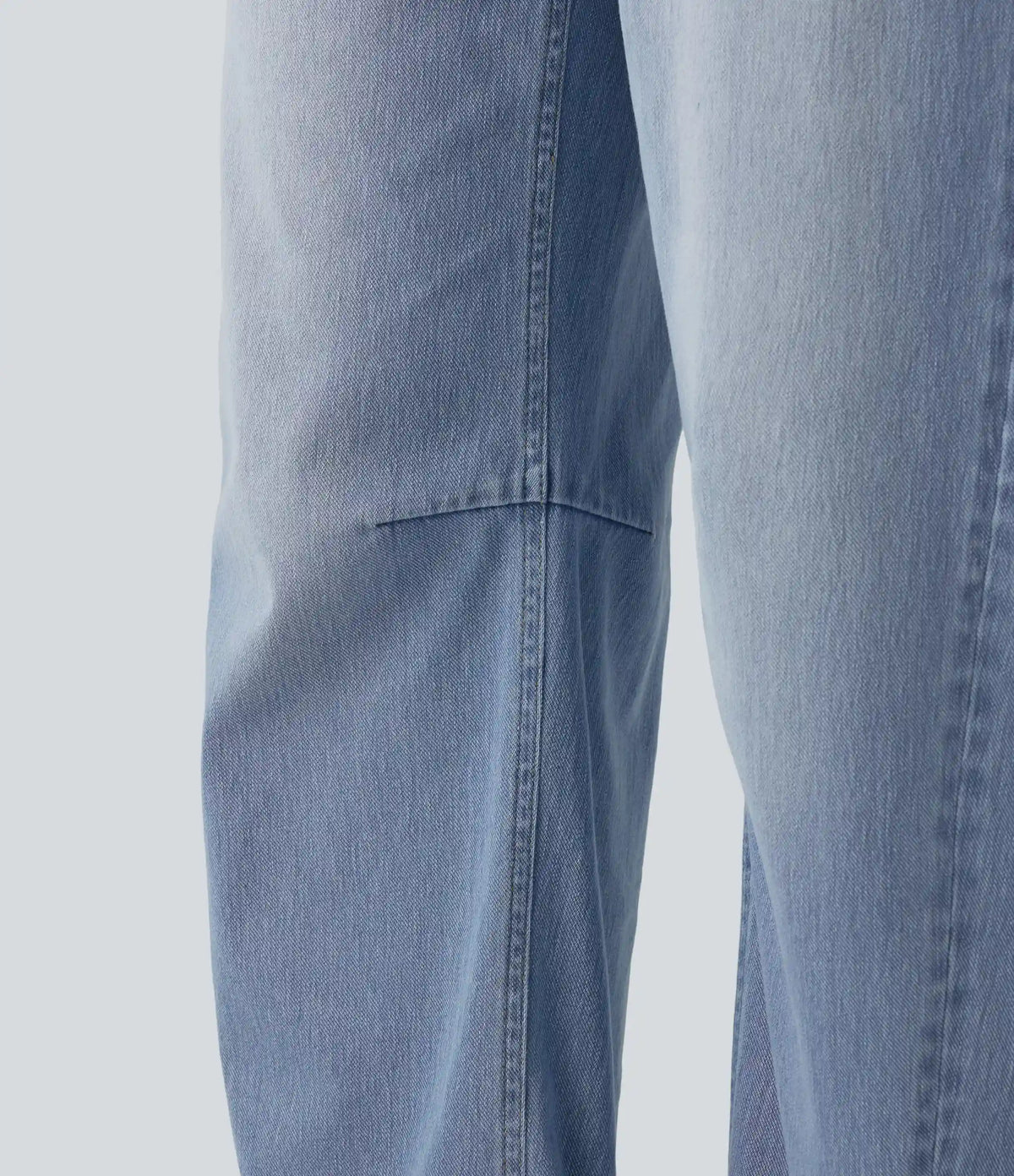 Halara Flex™ Mid Rise Barrel Leg Washed Casual Jeans with Pockets