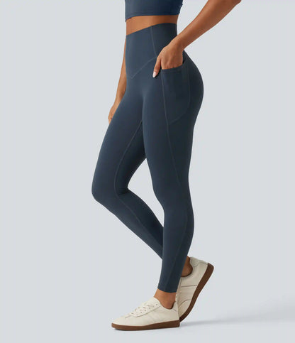 Halara UltraSculpt™ Curvy High Waisted Tummy Control Shaping Yoga Leggings with Pockets