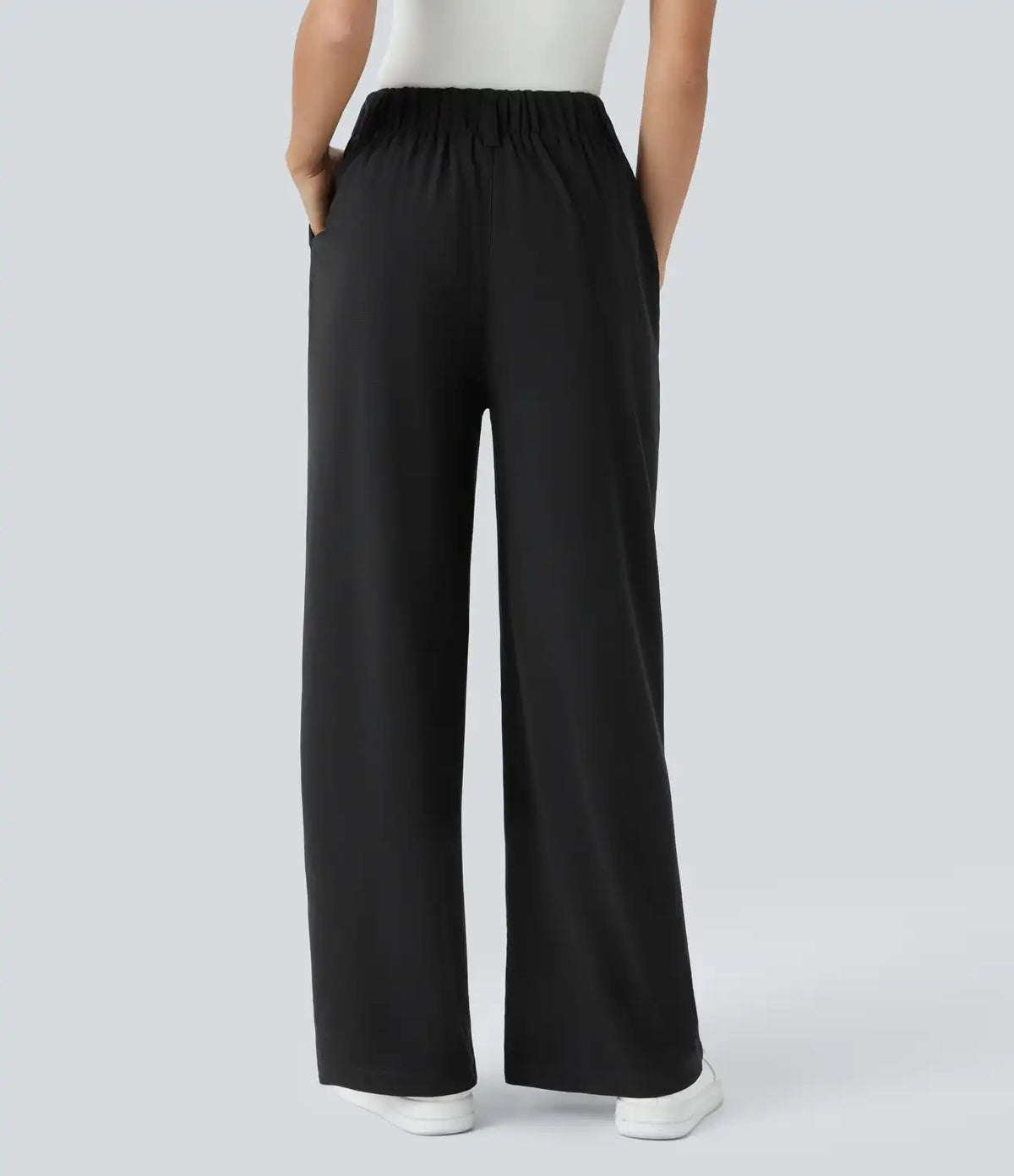 Halara Flex™ High Waisted Pocket Wide Leg Waffle Work Pants