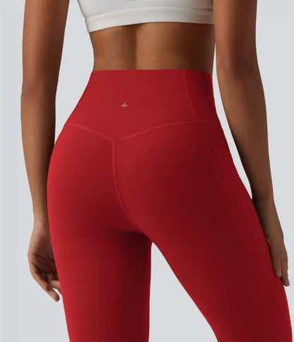 Halara UltraSculpt™ High Waisted Tummy Control Flare Yoga Leggings with Pockets