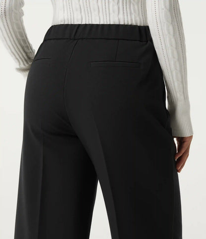 Mid Rise Straight Leg Work Pants with Pockets