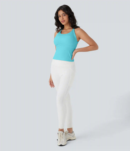 SoftlyZero™ Plush Cut Out Yoga Tank Top DD-F Cups