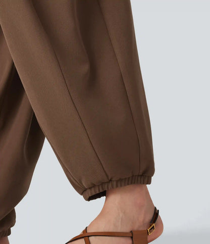 High Waisted Balloon Casual Pants with Pockets