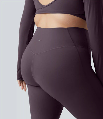 Halara UltraSculpt™ High Waisted Tummy Control Shaping Yoga Flare Plus Size Leggings