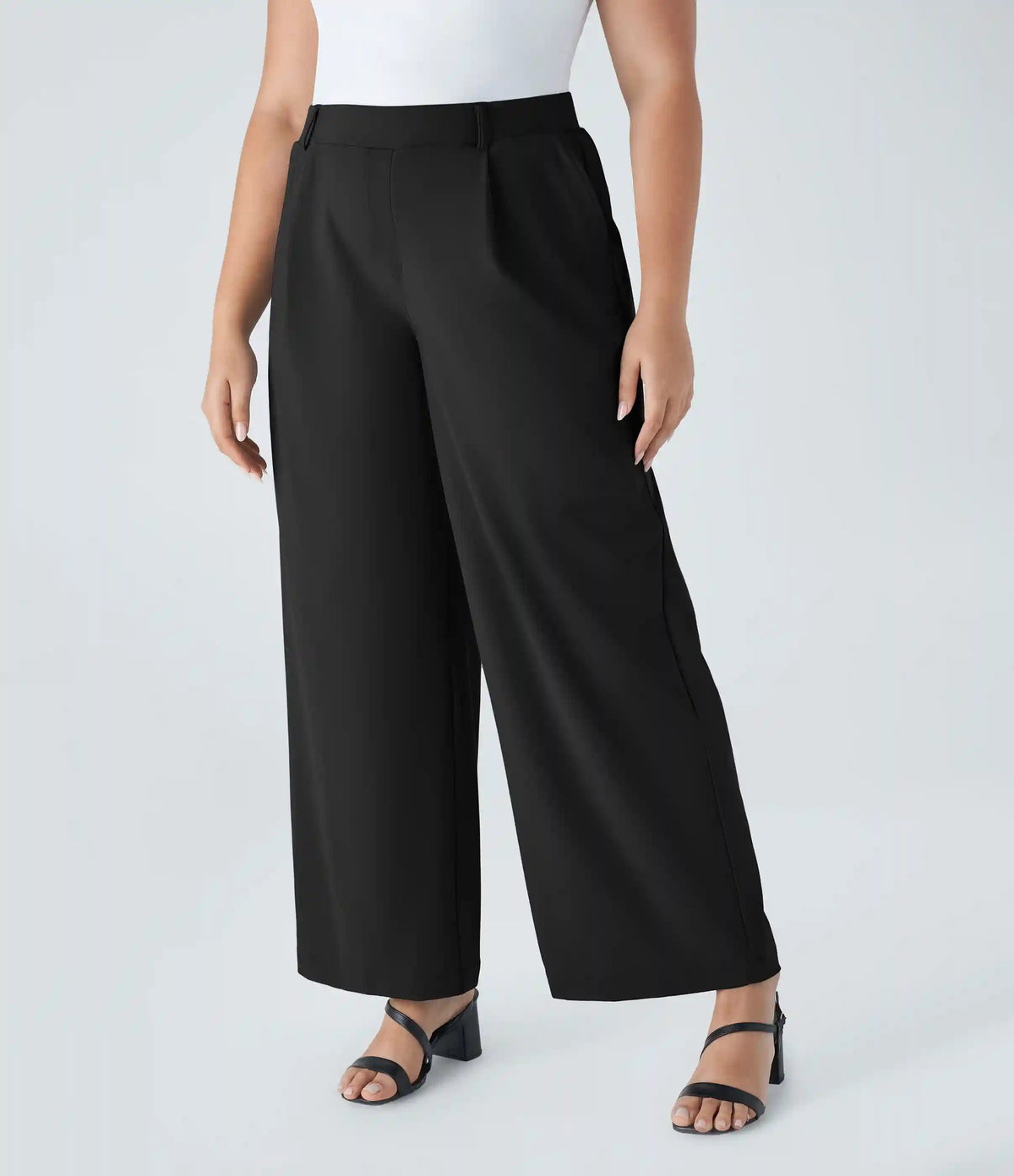 Halara Flex™ DayStretch High Waisted Pocket Straight Leg Work Plus Size Pants