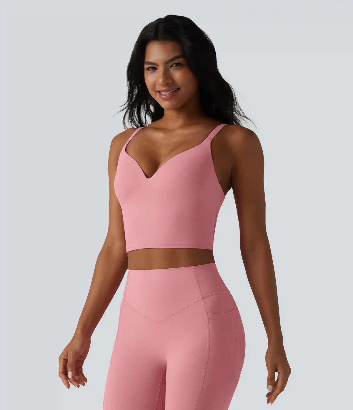 Halara UltraSculpt™ Push-Up Crisscross Adjustable Straps Non-Removable Pad Yoga Tank Top