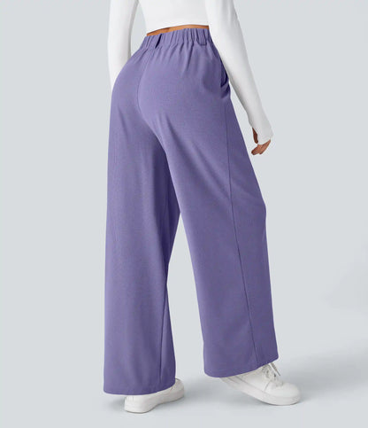 Halara Flex™ High Waisted Pocket Wide Leg Waffle Work Pants