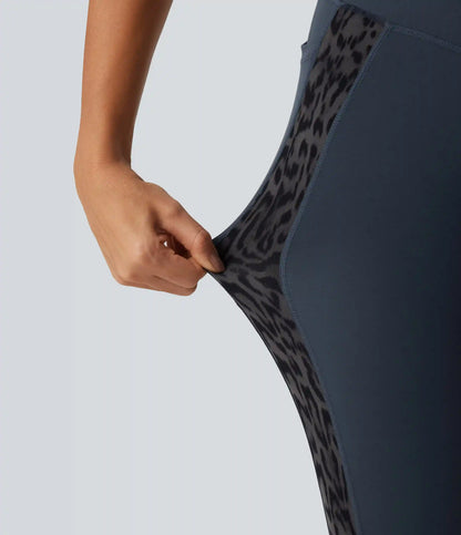 Halara UltraSculpt™ Leopard Print High Waisted Tummy Control Butt Lifting Yoga Leggings with Pockets