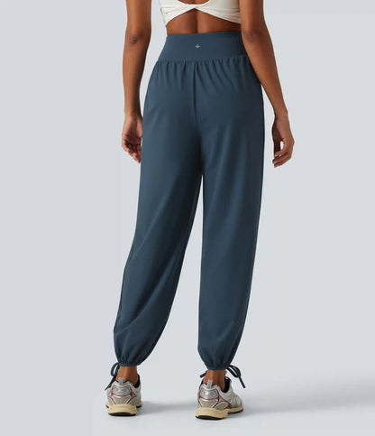 Halara UltraSculpt™ High Waisted Lace Up Yoga Joggers with Pockets