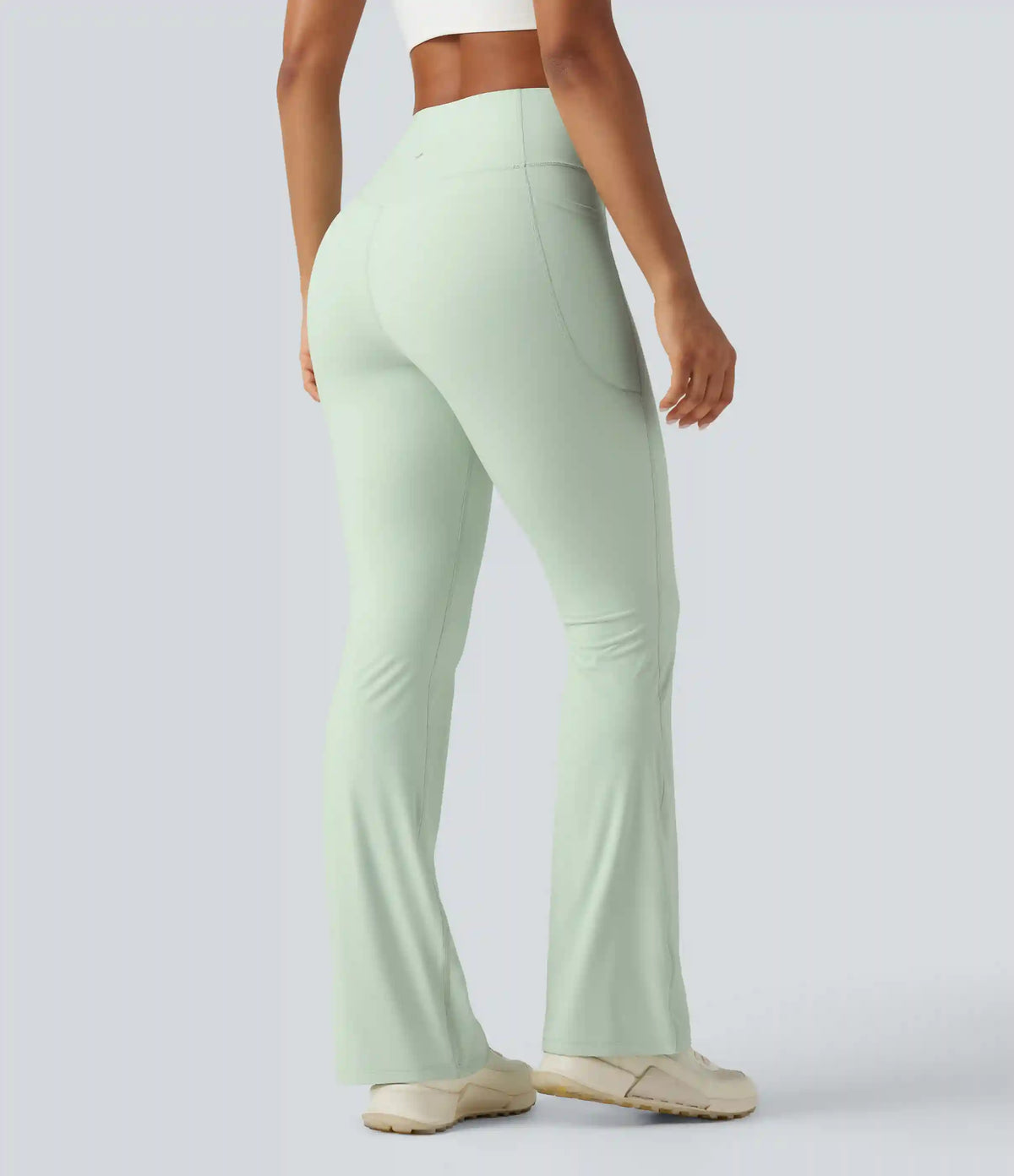 Halara UltraSculpt™ High Waisted Tummy Control Shaping Yoga Bootcut Leggings with Pockets