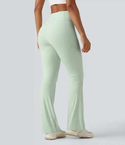 Halara UltraSculpt™ High Waisted Tummy Control Shaping Yoga Bootcut Leggings with Pockets
