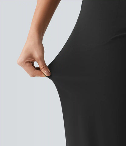 Halara UltraSculpt™ High Waisted Contrast Lace Tummy Control Straight Leg Yoga Pants with Pockets