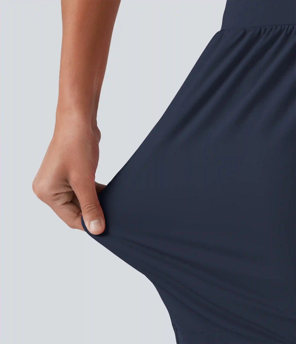 SoftlyZero™ Airy Crossover High Waisted 2-in-1 InstantCool Yoga Shorts 7'' with Pockets