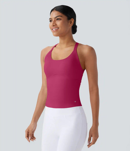 SoftlyZero™ Plush Cut Out Yoga Tank Top A-D Cups