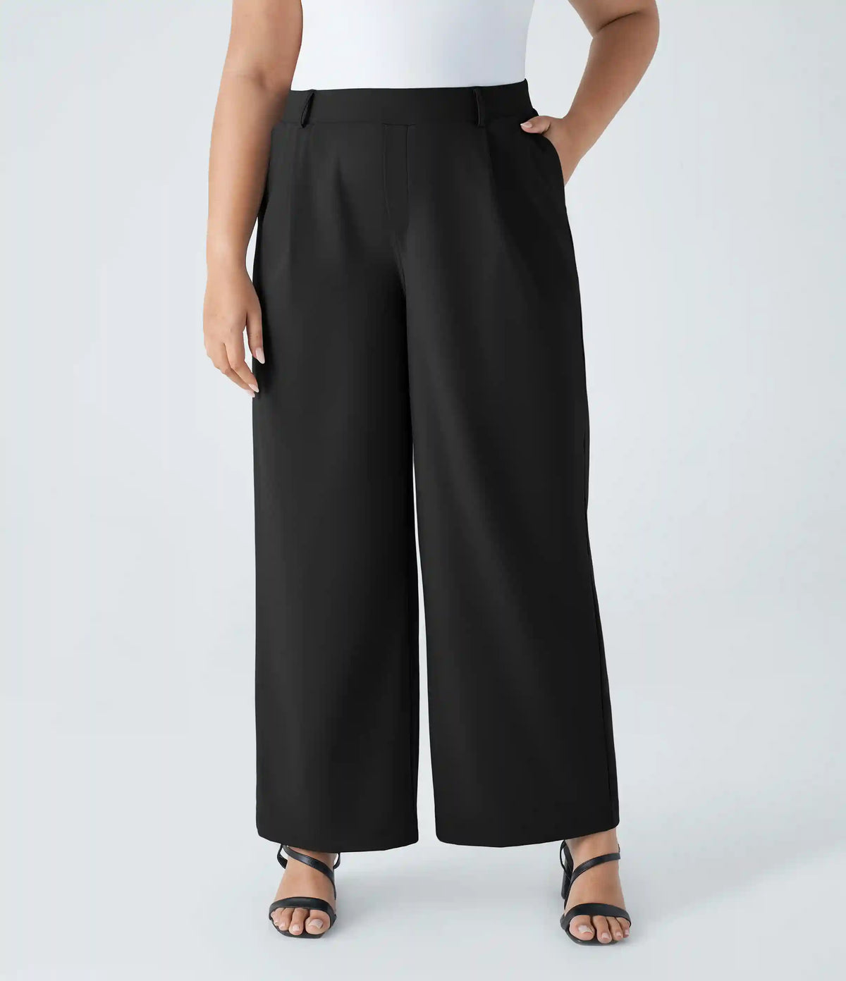 Halara Flex™ DayStretch High Waisted Pocket Straight Leg Work Plus Size Pants
