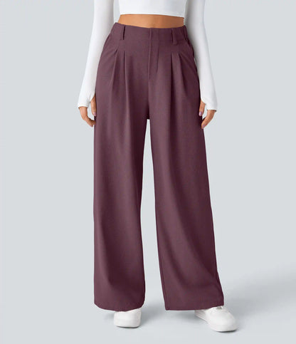 Halara Flex™ High Waisted Pocket Wide Leg Waffle Work Pants
