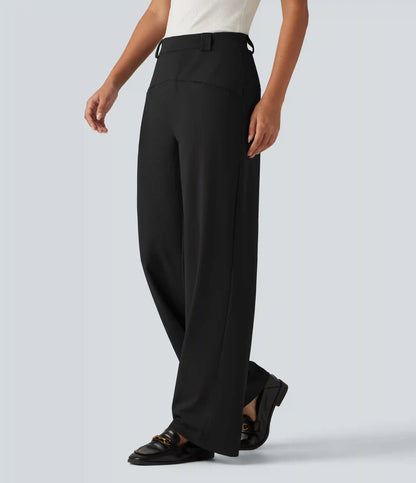 Halara Flex™ Mid Rise Wide Leg Work Pants with Pockets
