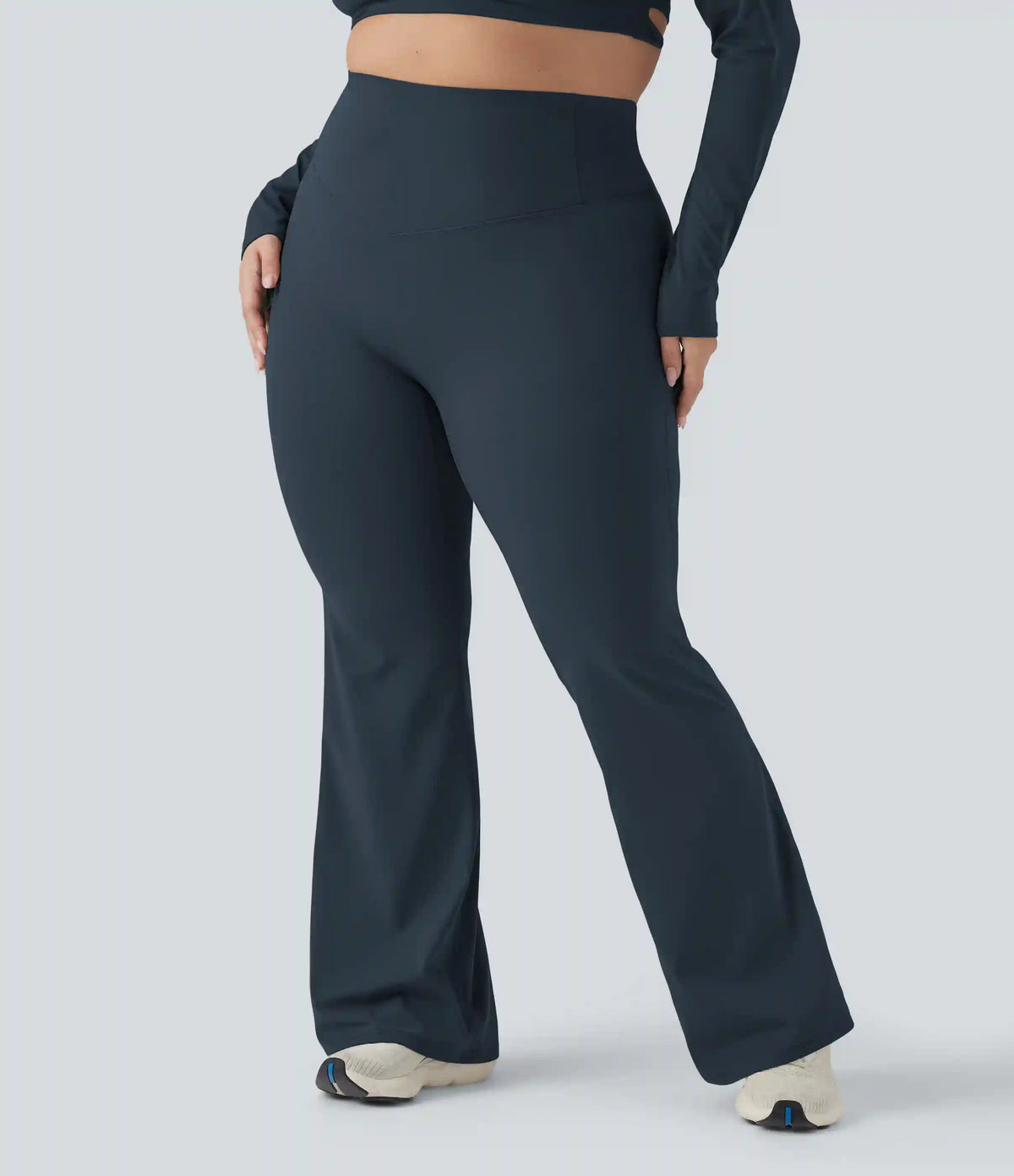 Halara UltraSculpt™ High Waisted Tummy Control Shaping Yoga Flare Plus Size Leggings
