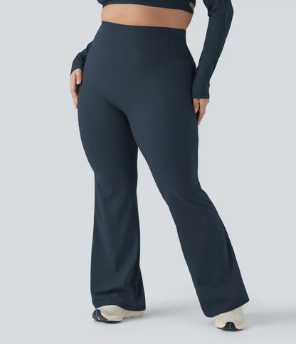Halara UltraSculpt™ High Waisted Tummy Control Shaping Yoga Flare Plus Size Leggings