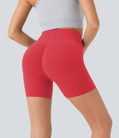 Halara UltraSculpt™ High Waisted Scrunch Butt Lifting Tummy Control Pocket Shaping Workout Biker Shorts 5''
